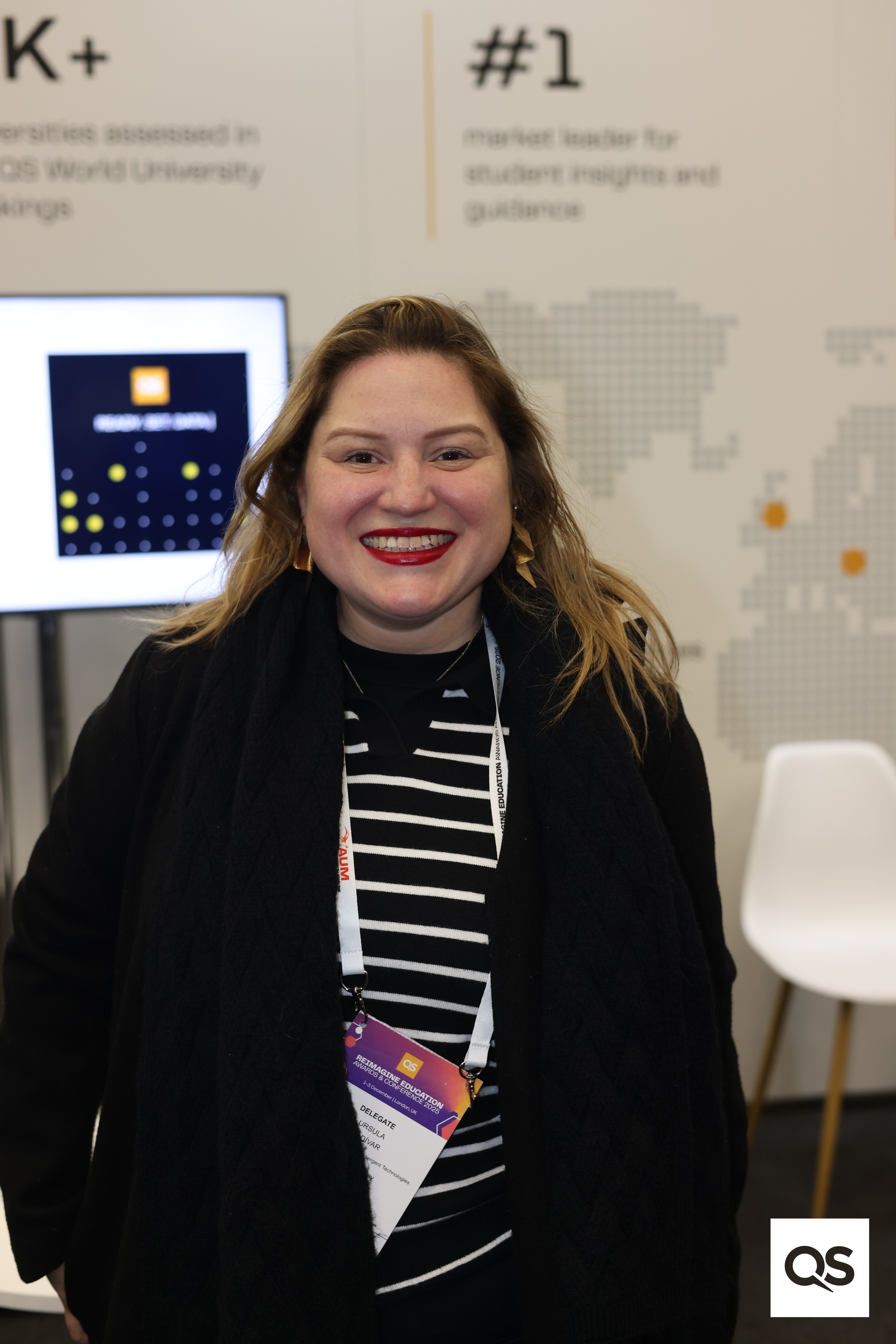 Úrsula Saldivar, Directora de Tecnologías Emergentes, en QS Reimagine Awards