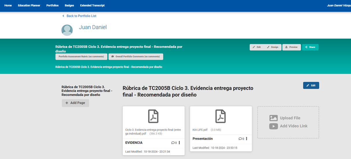 Vista estudiante elumen